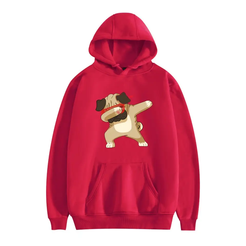 White Cat Print Hoodie for Men Women - Image 23