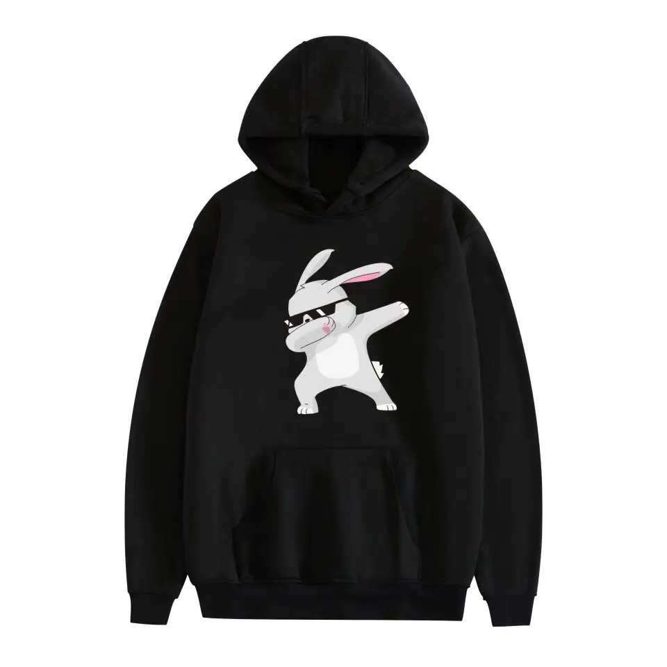 White Cat Print Hoodie for Men Women - Image 24