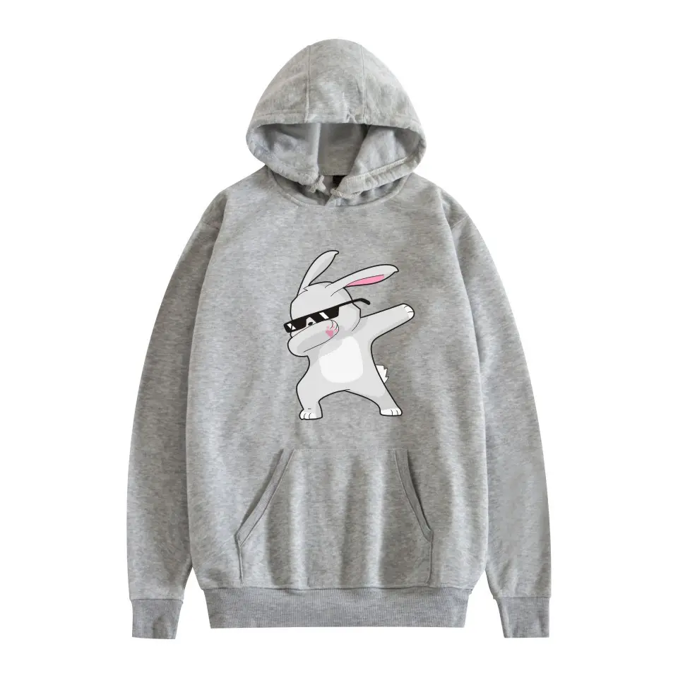 White Cat Print Hoodie for Men Women - Image 26