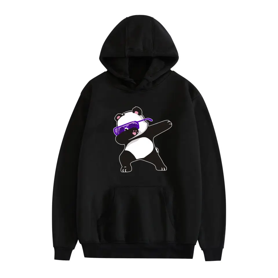 White Cat Print Hoodie for Men Women - Image 6