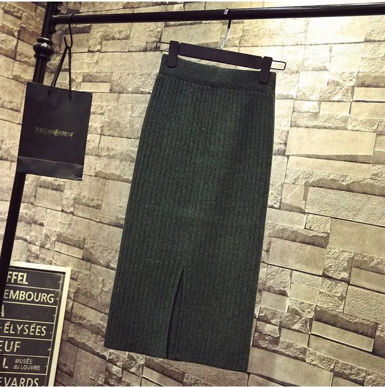 Women's Knit Pleated Skirt High Waist 2023 — feature 6