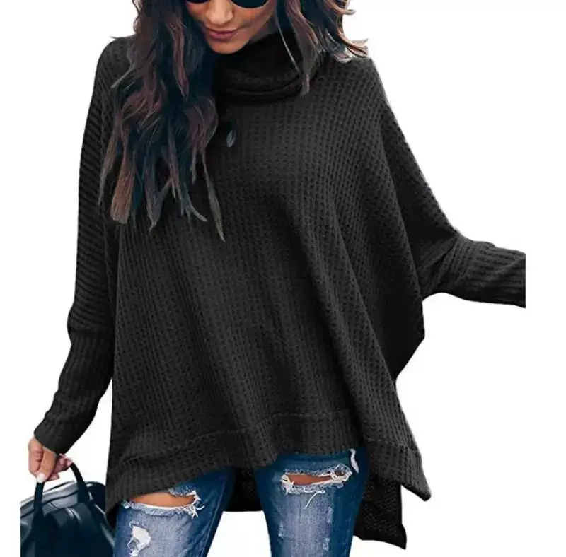 Women's Knitted High-Neck Long-Sleeve Top Yellow — feature 18