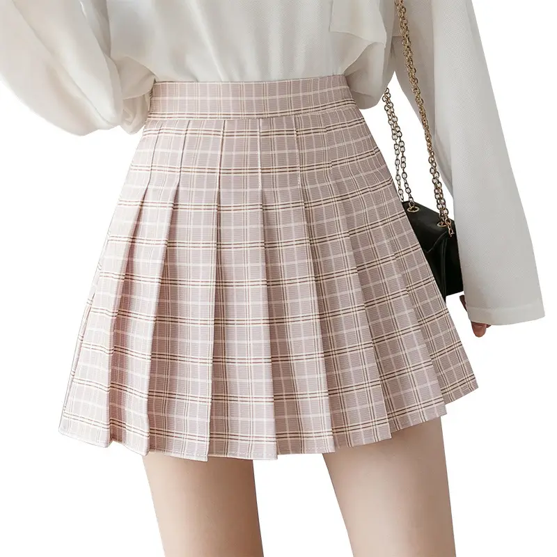 Green Plaid A-Line Skirt for Women 2026 - Image 8