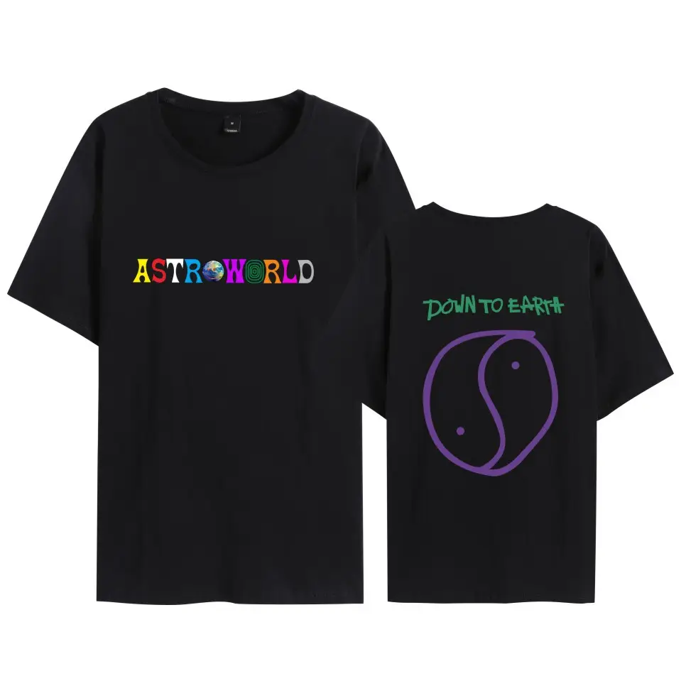 Men Women AST&World T-Shirt Set Grey Loose Short Sleeve - Image 9