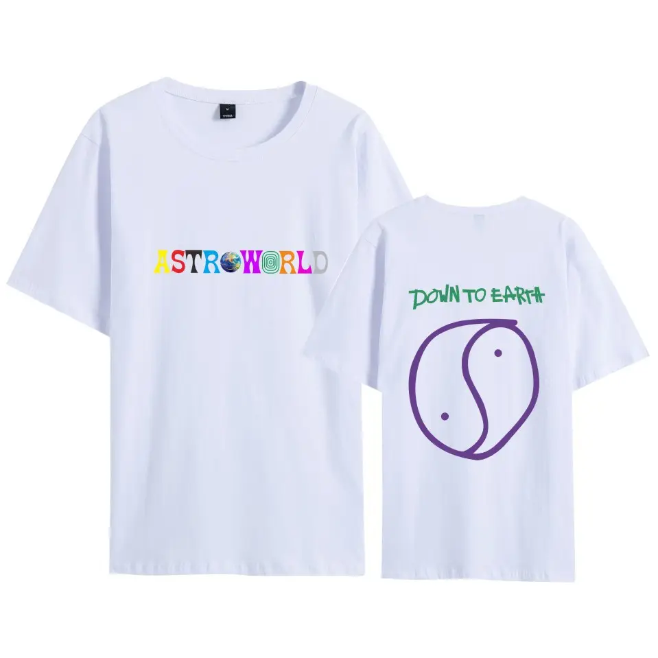 Men Women AST&World T-Shirt Set Grey Loose Short Sleeve - Image 10