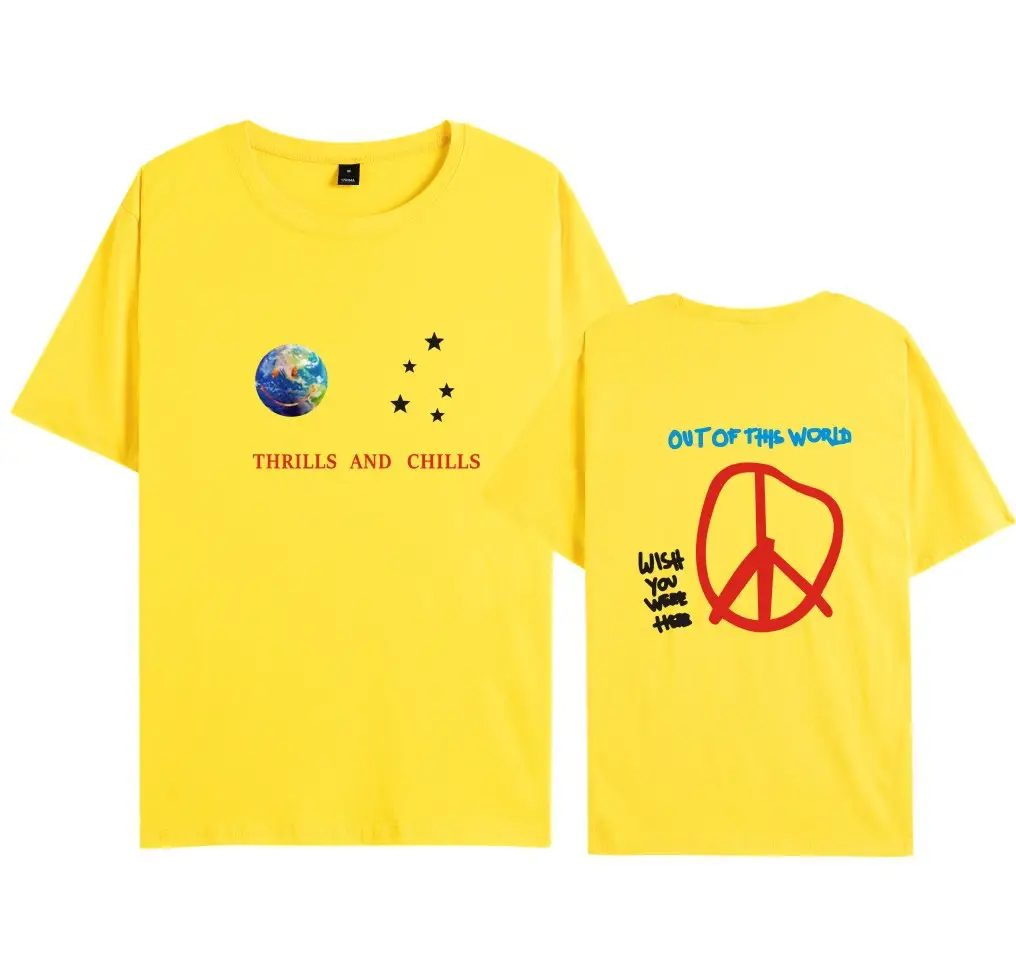 Men Women AST&World T-Shirt Set Grey Loose Short Sleeve - Image 7