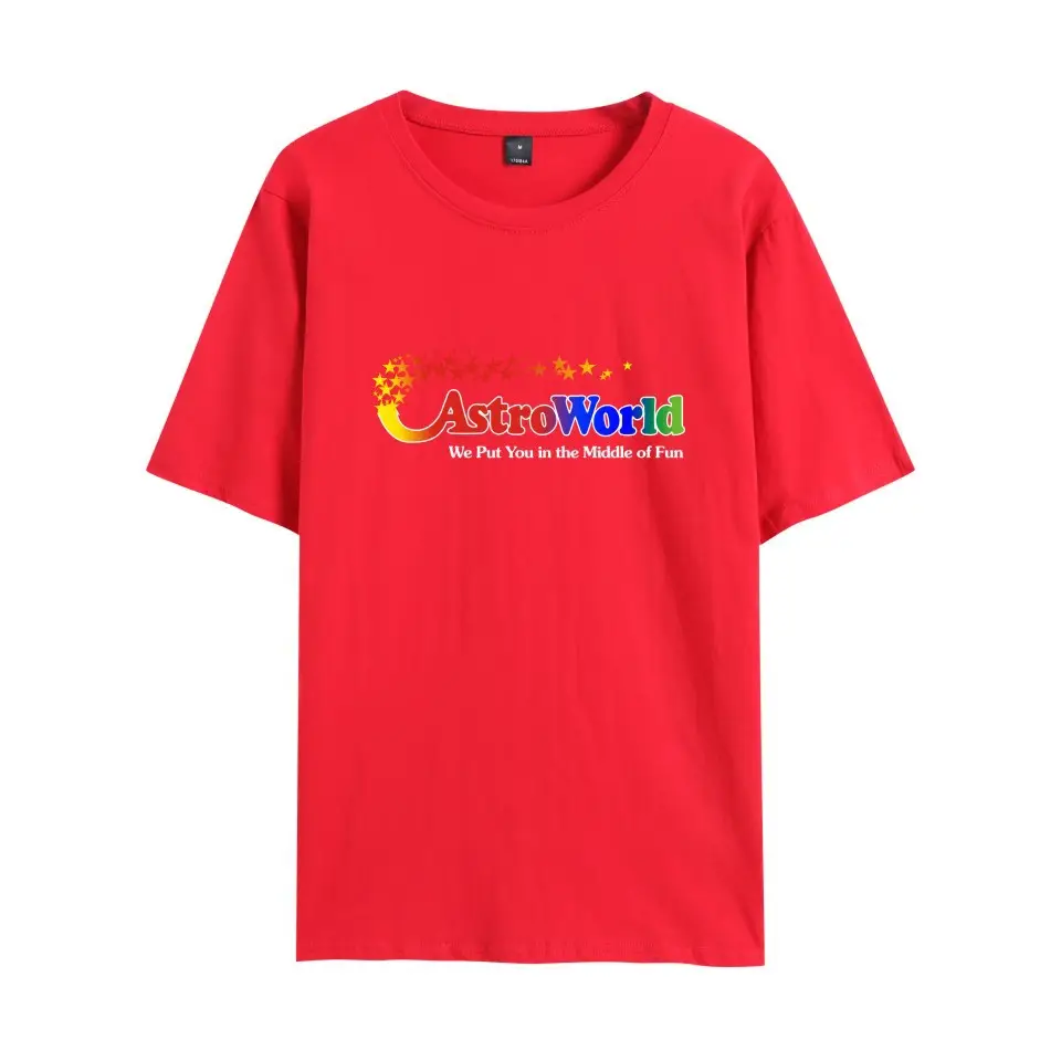 Men Red T-Shirt AST World Greetings Print