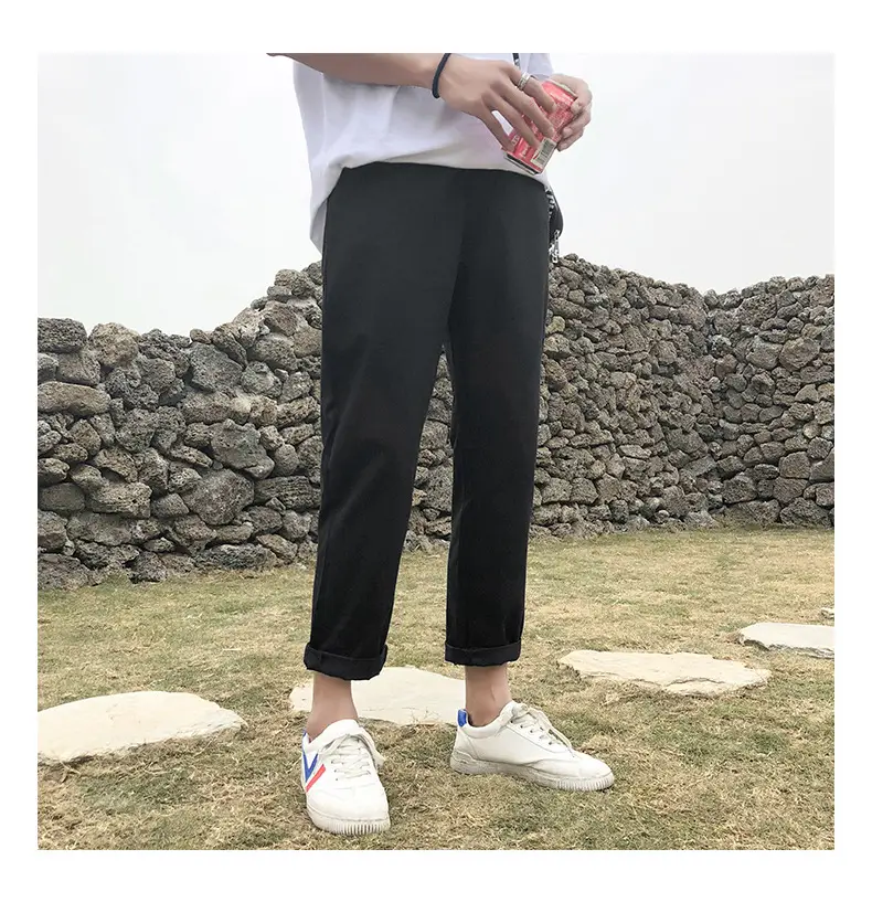 Summer Boys Khaki Loose Leg Pants Korean Fashion — feature 9