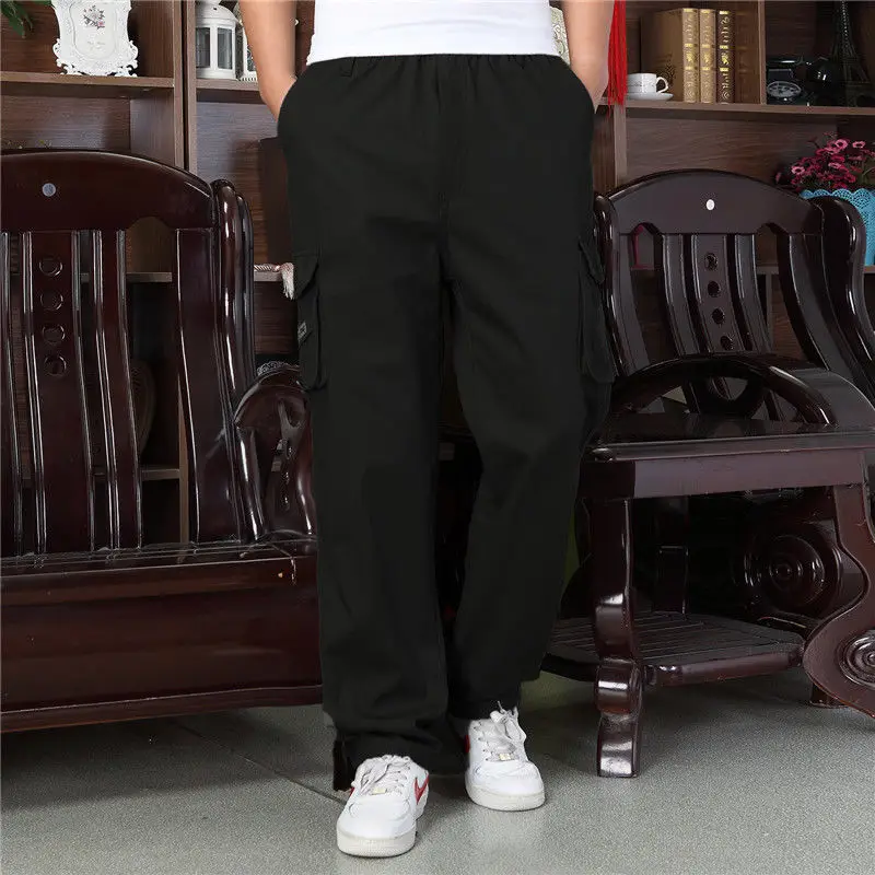 Men's Plus Size Cotton Sweatpants Casual Loose Cargo - Image 6