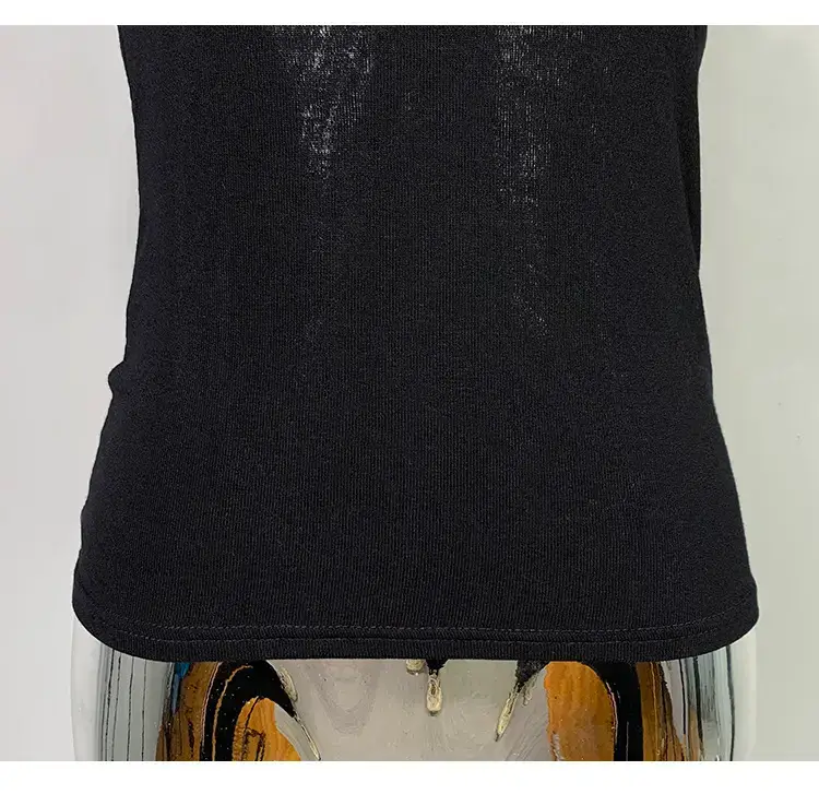 White Slim Fit Half Open Collar T-Shirt for Women — feature 26