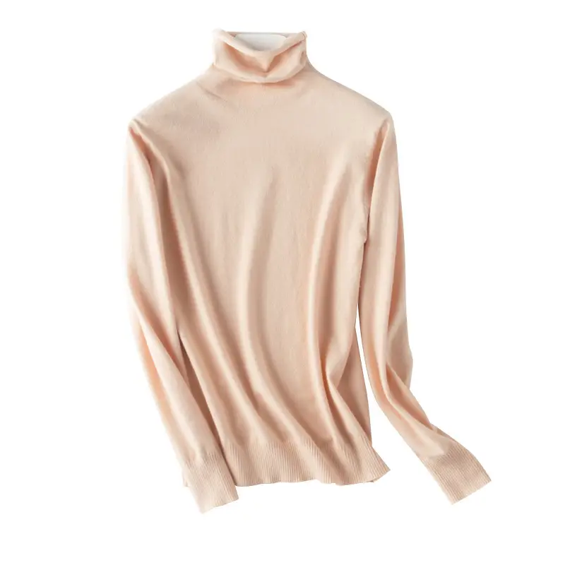 Black Pile Collar Turtleneck Sweater for Men - Image 13