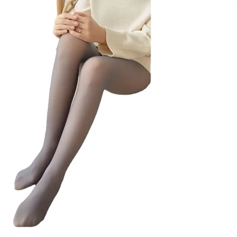 Grey Stewardess Skin Pants Spring Autumn Winter Fake Meat Leggings Women - Image 11