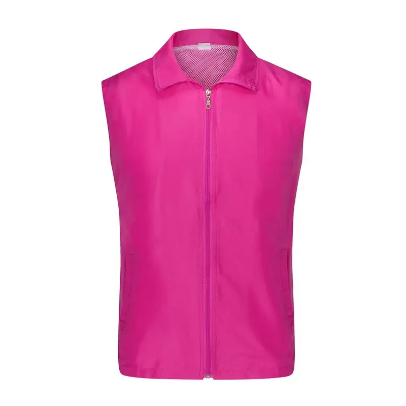 Blue Full Zip Vest for Men - Image 11