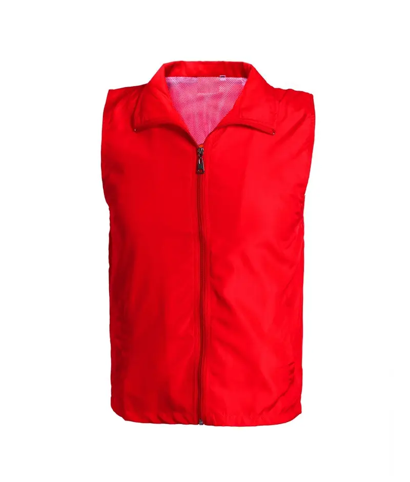 Blue Full Zip Vest for Men - Image 2