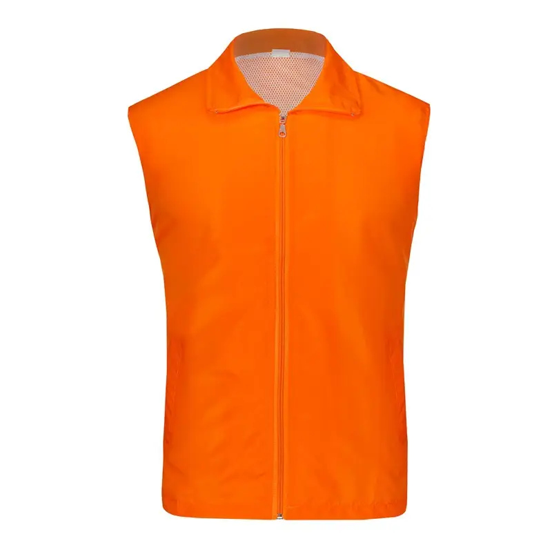 Blue Full Zip Vest for Men - Image 6