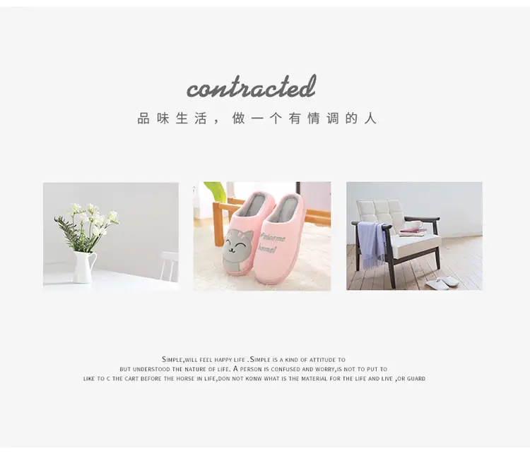 Factory Direct Delivery Winter Cartoon Couple Slippers Home Plush Slippers Women's Warm Cotton Slippers Cute Animal Indoor Slippers — feature 4