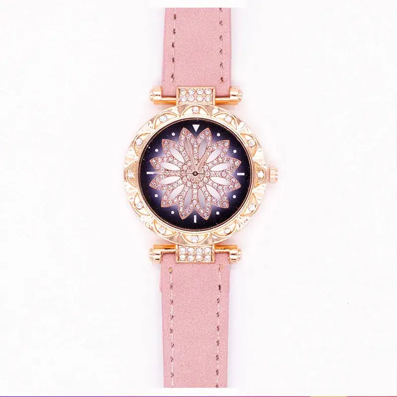 Women's Pink Butterfly Watch Set with Bracelet - Image 11