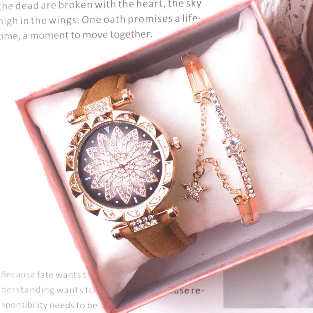 Women's Pink Butterfly Watch Set with Bracelet - Image 7