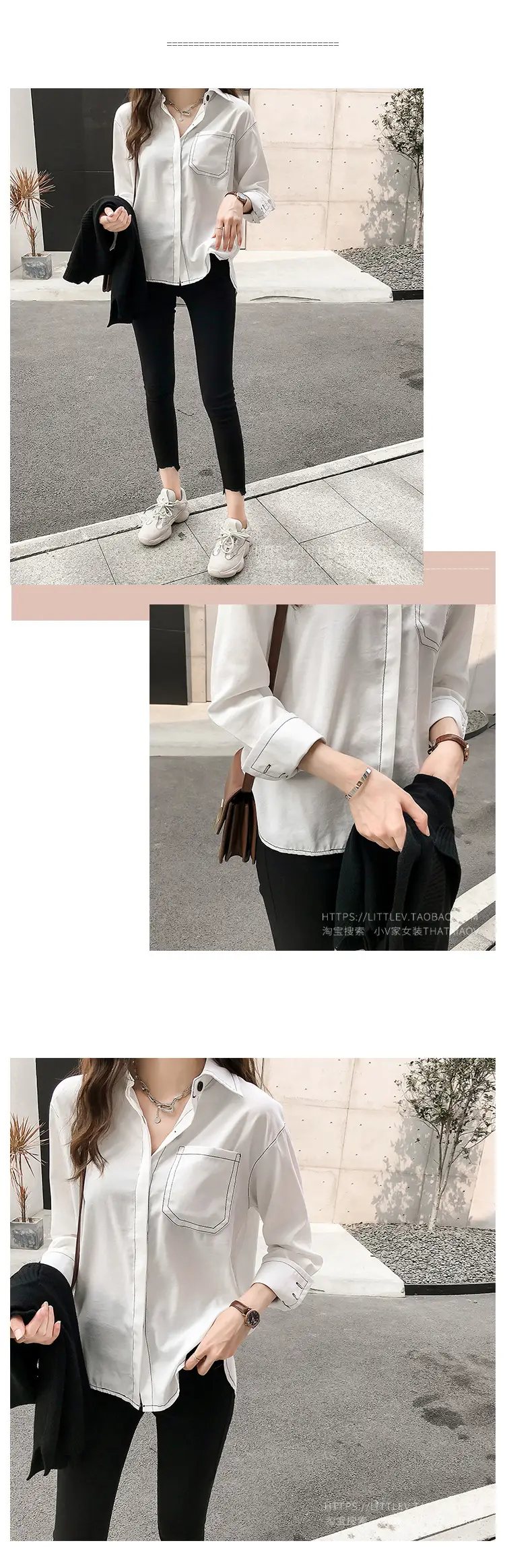 Women Long Sleeve Shirt Pure Color Winter Style — feature 16
