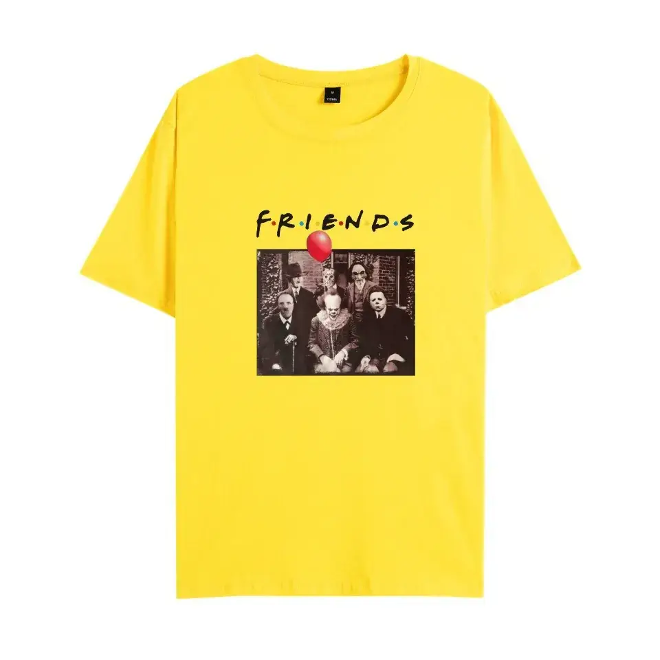 Yellow Printed T-Shirt Friends Band Design - Image 13