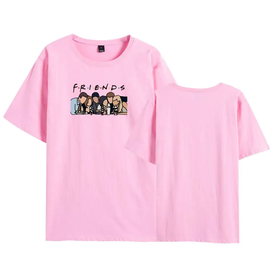 Yellow Printed T-Shirt Friends Band Design - Image 32