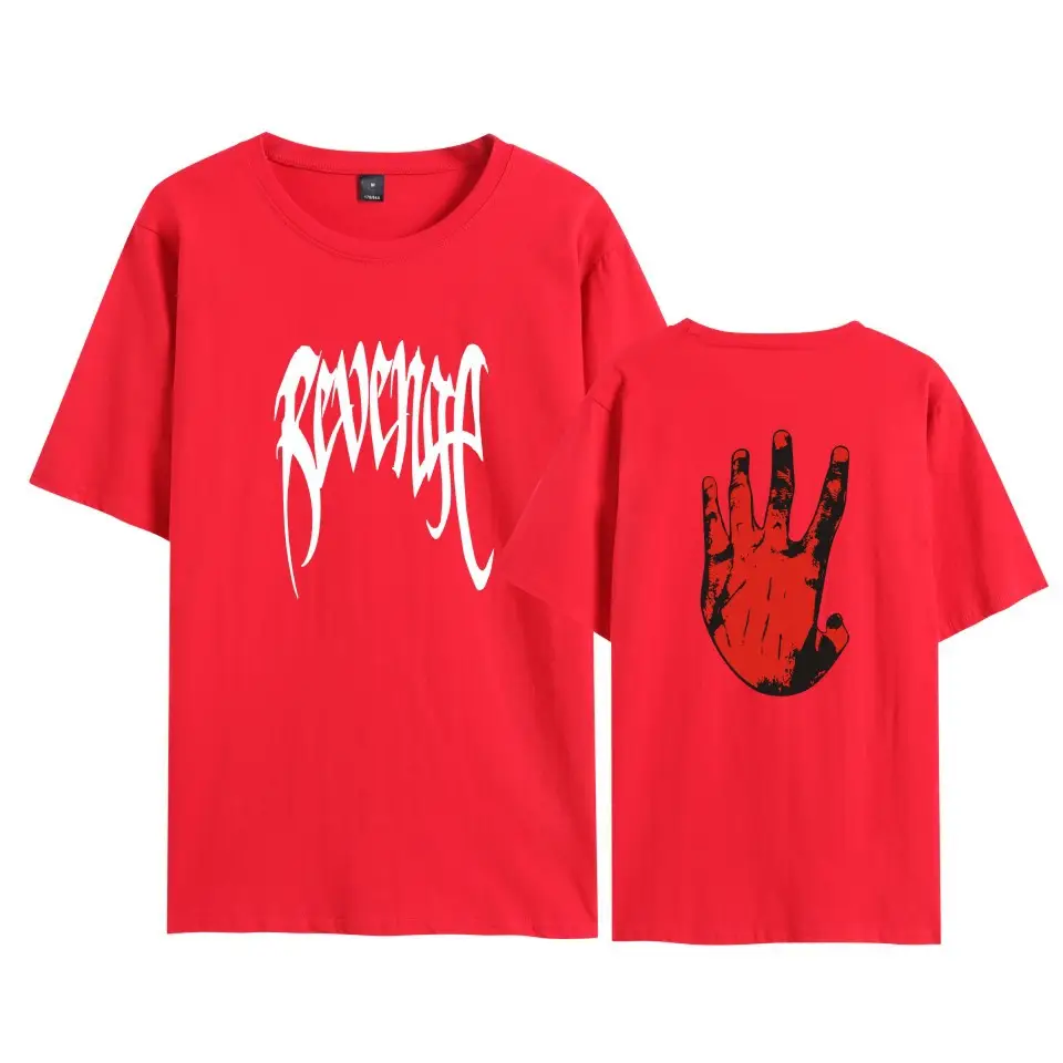 Red Graphic T-Shirt Set for Men Women 2019