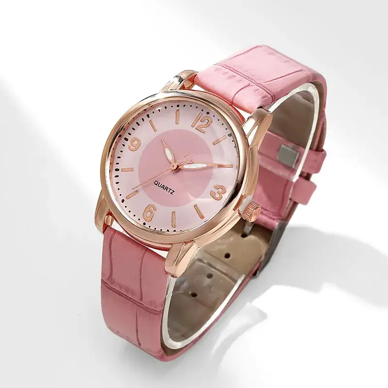 Rose Gold Quartz Women's Watch with Light Gray Dial - Image 9
