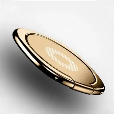 Ultra-thin Mobile Phone Bracket Ring Buckle Rose Gold - Image 2