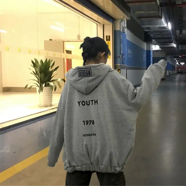 2021 Women Hooded Hoodie Youth 1978 Print Large - Image 3