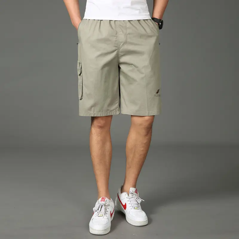 Men's High Waist Cotton Cargo Shorts Medium to XL