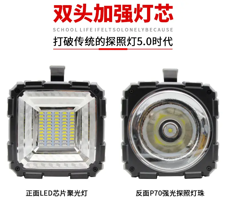 Cross-border P70 LED Camping Light Super Bright Outdoor Work Flashlight — feature 14