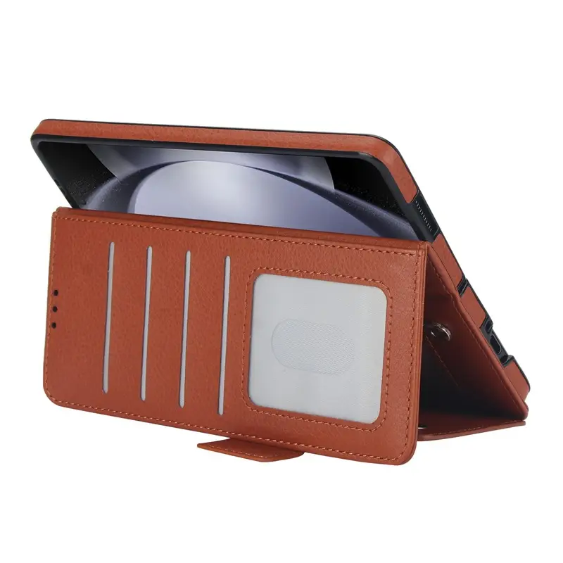 Samsung Z Fold7 Leather Multi-Function Case with Pen Slot