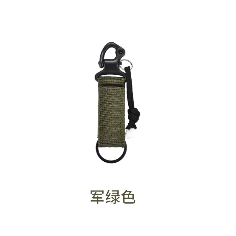 Black Tactical Carabiner Hook for Keychain & Belt