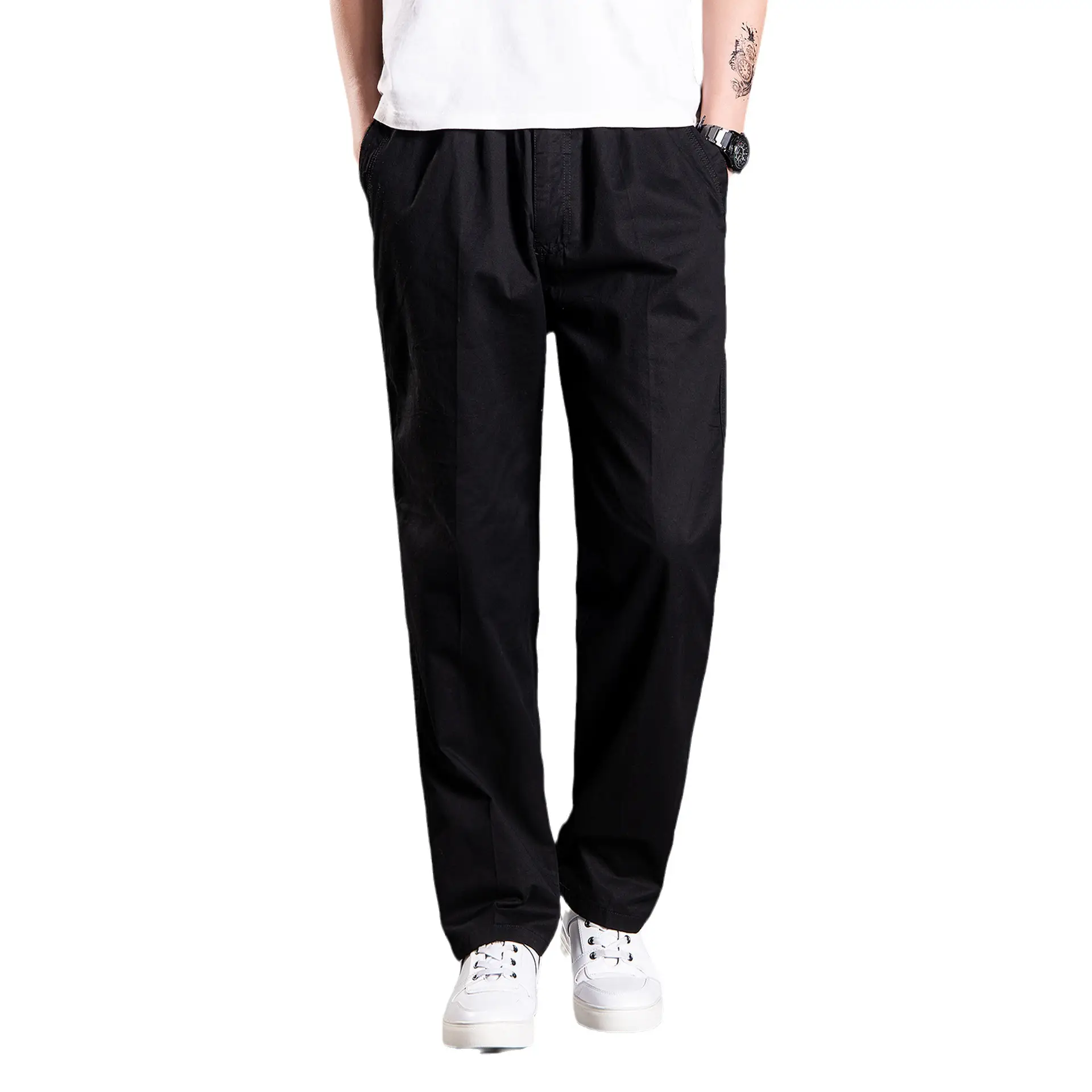 Men's Grey Thin Casual Pants 2023 Spring Summer - Image 10