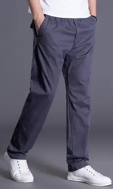 Men's Grey Thin Casual Pants 2023 Spring Summer - Image 5