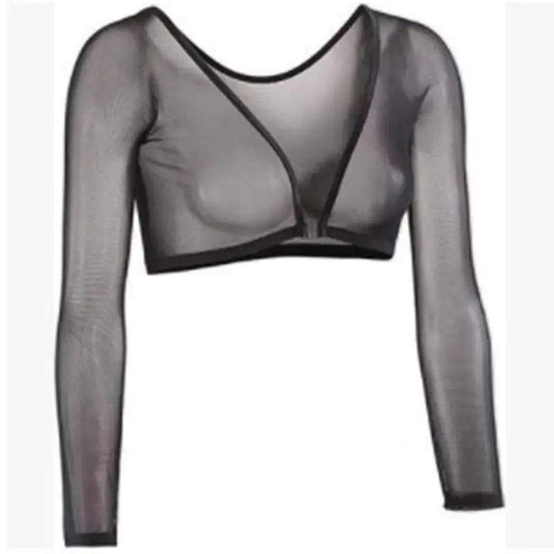 2021 Lace Long Sleeve V-Neck Top - Image 7