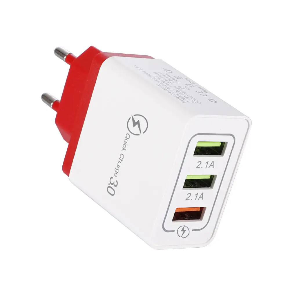 QC3.0 3USB Fast Charging Mobile Phone Charger