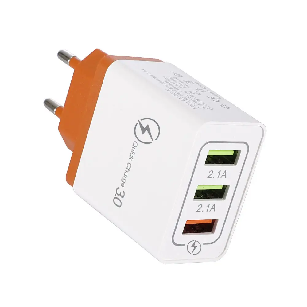 QC3.0 3USB Fast Charging Mobile Phone Charger