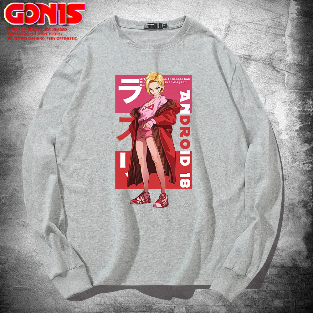 Men's Red Dragon Ball Long Sleeve Sweatshirt