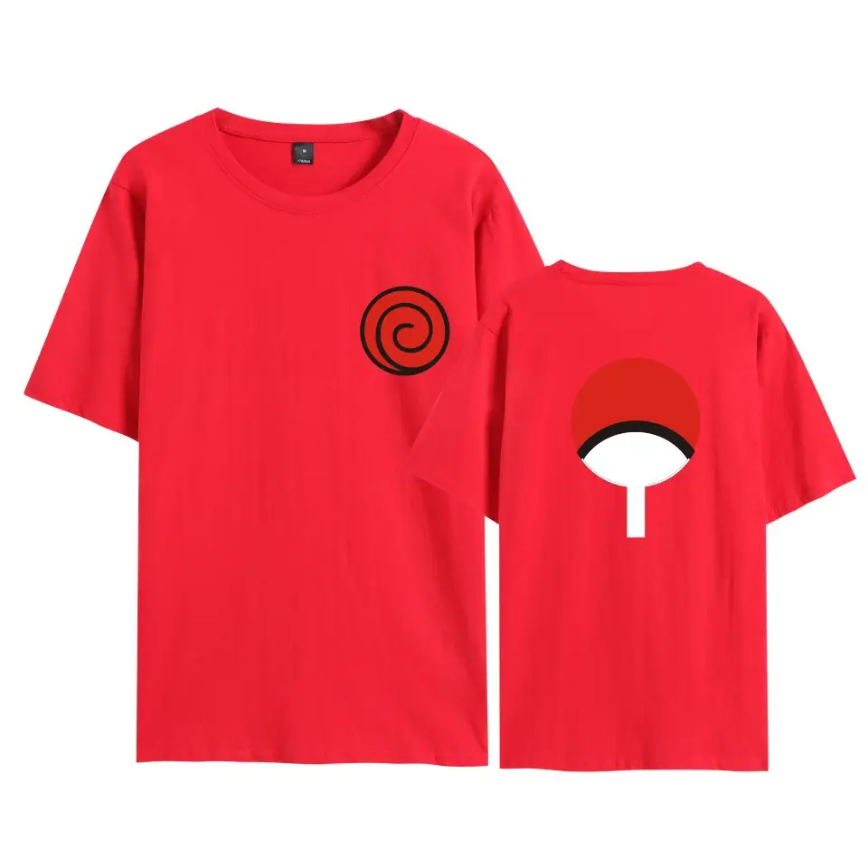 Sasuke Naruto Anime T-Shirt Grey Short Sleeve - Image 20