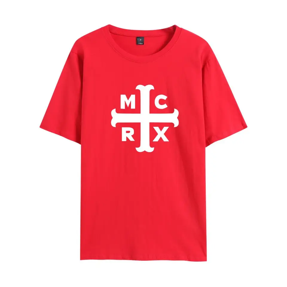 Pink My Chemical Romance Crew Neck T-Shirt for Men Women - Image 20