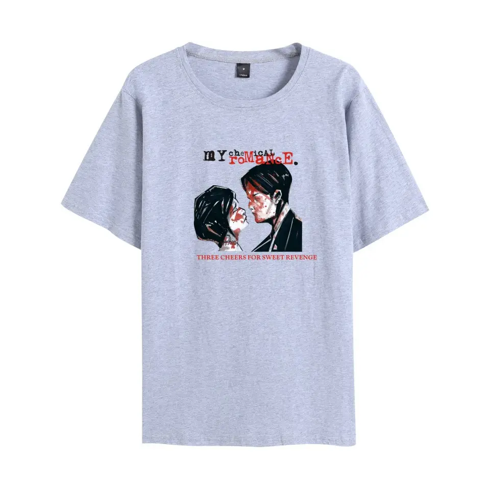 Pink My Chemical Romance Crew Neck T-Shirt for Men Women - Image 10