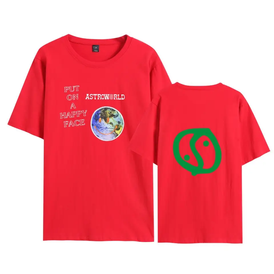 Yellow Short Sleeve T-Shirt with "PUT ON A HAPPY FACE" Design