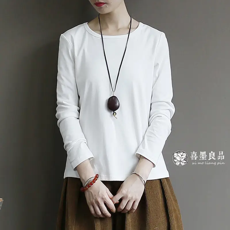 Blue Heart Floral Long Sleeve T-Shirt for Women - Image 3