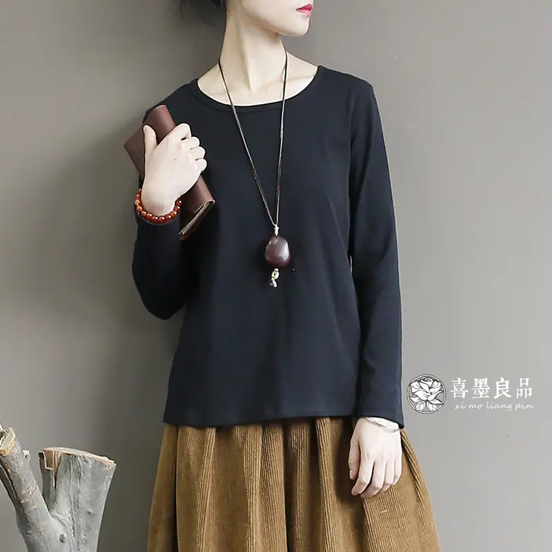 Blue Heart Floral Long Sleeve T-Shirt for Women - Image 5