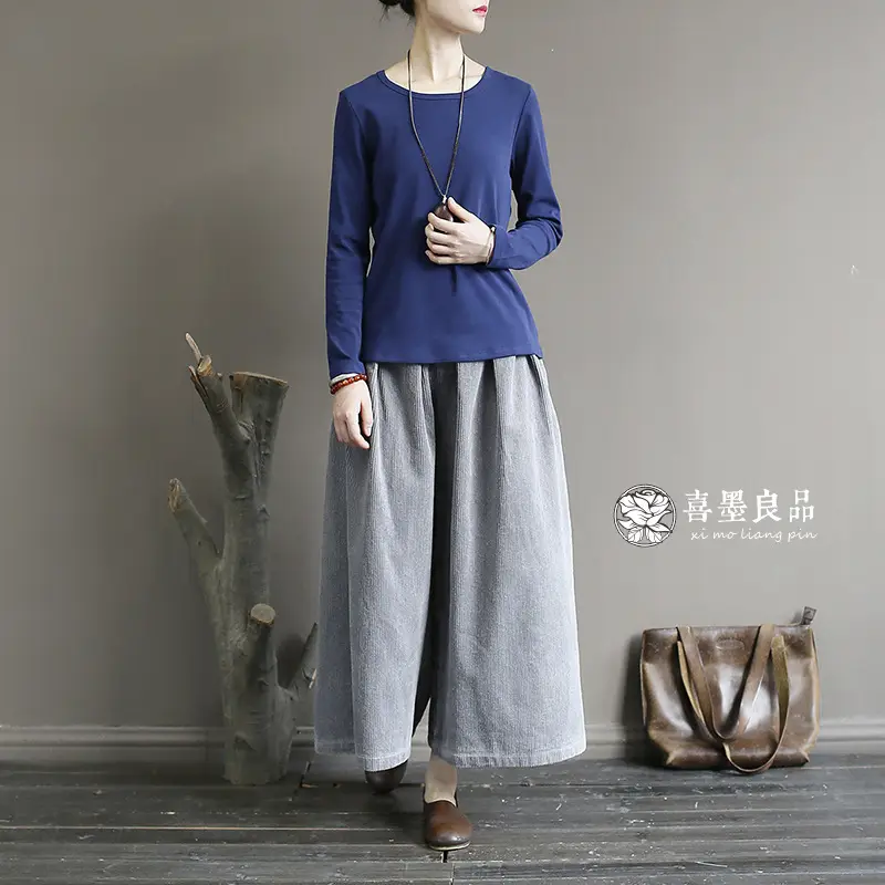 Blue Heart Floral Long Sleeve T-Shirt for Women - Image 6