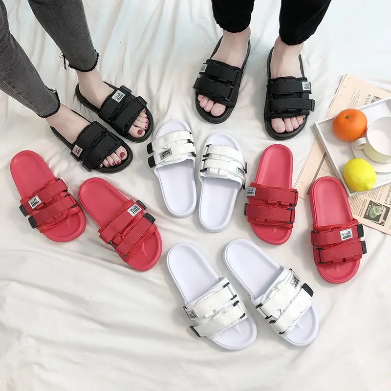 Cross-Border Summer Korean Version New Casual Internet Celebrity Beach Couple Slippers Women's Fashion Trendy Thick-Soled Outer Wear Fashion Students - Image 9