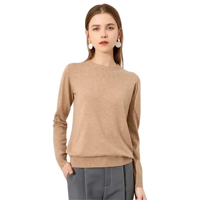 Black Long Sleeve Knitwear Pullover for Women