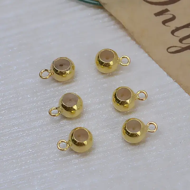 Gold Adjustable Pearl Beads for Jewelry Making - Image 2