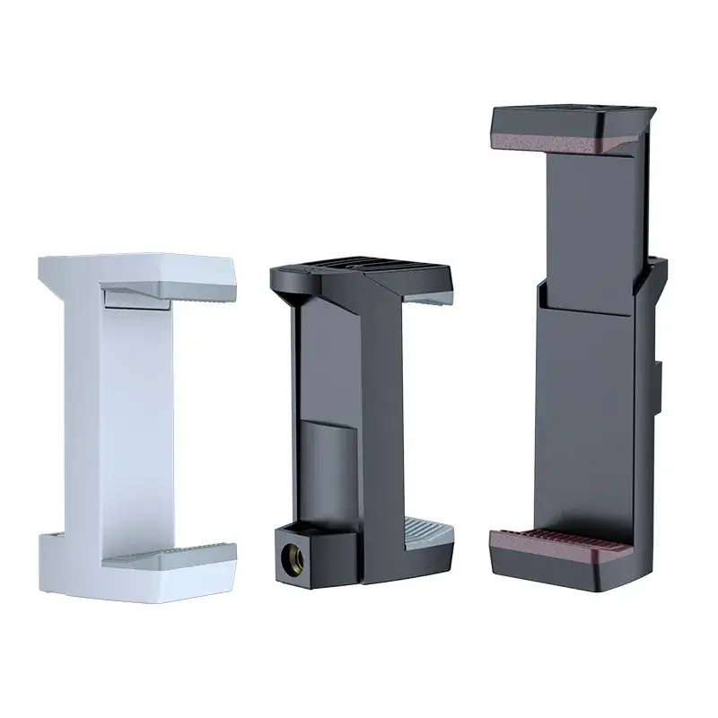 Black U-Shaped Phone Clip for Live Streaming Selfie Tripod Bracket - Image 8